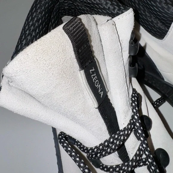 Z Zegna Techmerino High Top suede Sneakers. Mens 9 1/2 - Picture 7 of 7